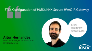 ETS6 Configuration of HMS’s KNX Secure HVAC IR Gateway