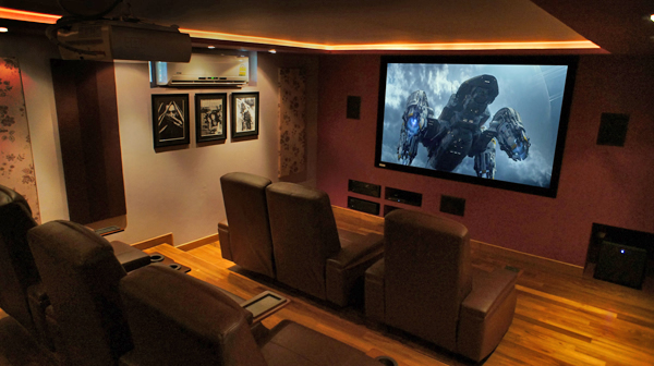 The living room.