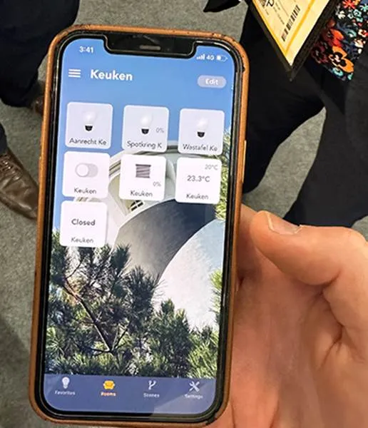 The KNX-based home control app that Bram developed in 2016 when he was 14, is still working