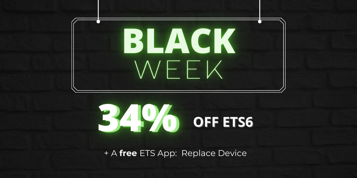 Black Week: 34% korting op ETS6 + een gratis ETS App