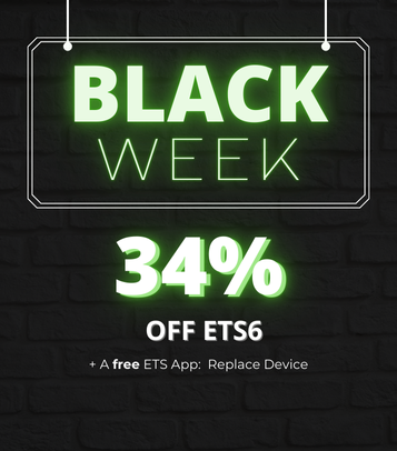 Black Week: 34% Rabatt auf die ETS6 + eine kostenlose ETS App