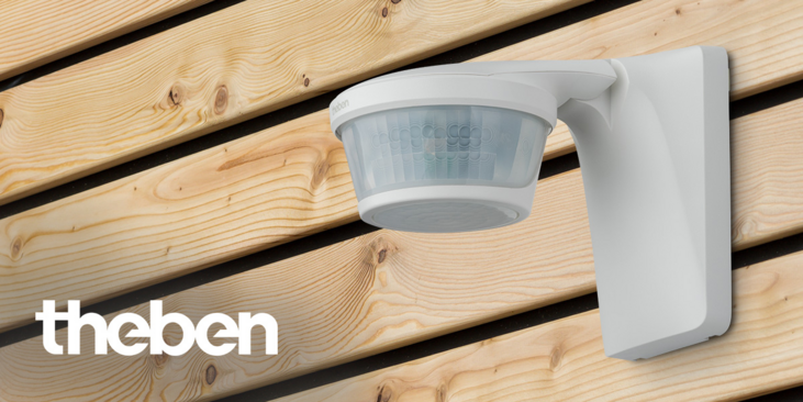 Theben: theLuxa P300 KNX motion detector: Flexible lighting control outdoors