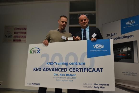 Belgian Training Center hands out the 2000th KNX certificate