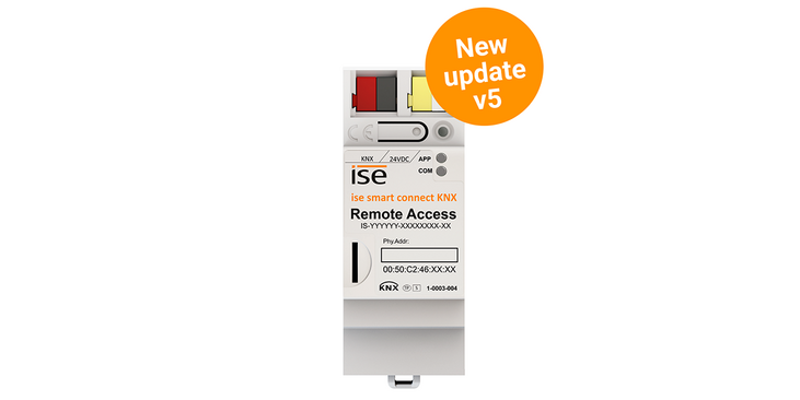 Extensive remote diagnostics update for the ISE SMART CONNECT KNX REMOTE ACCESS