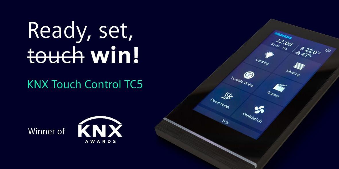 Ganador del premio al producto KNX: panel táctil TC5