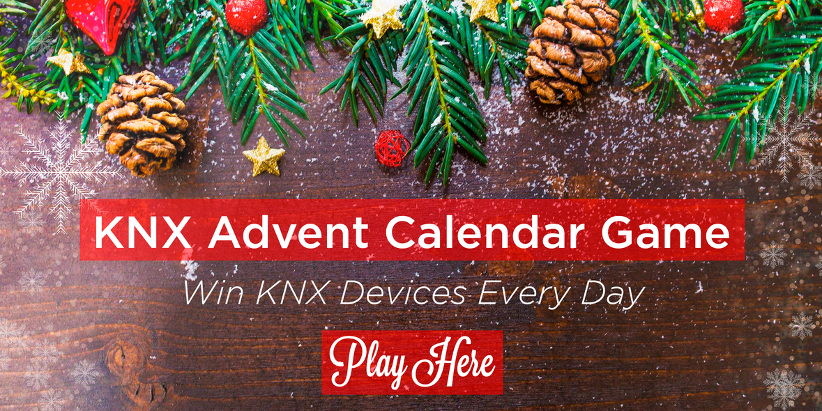 Juego del calendario de Adviento de KNX - Gane dispositivos KNX todos los días