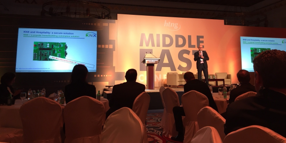 KNX demonstrates security of hotel rooms at HTNG Middle East Conference