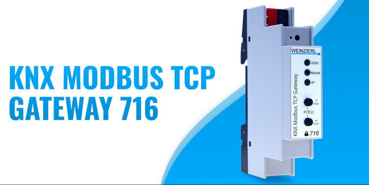 KNX Modbus TCP Gateway 716 protetto di Weinzierl