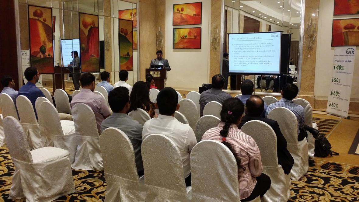 KNX Roadshow India Day 1 introducing the first KNX Networking Forum