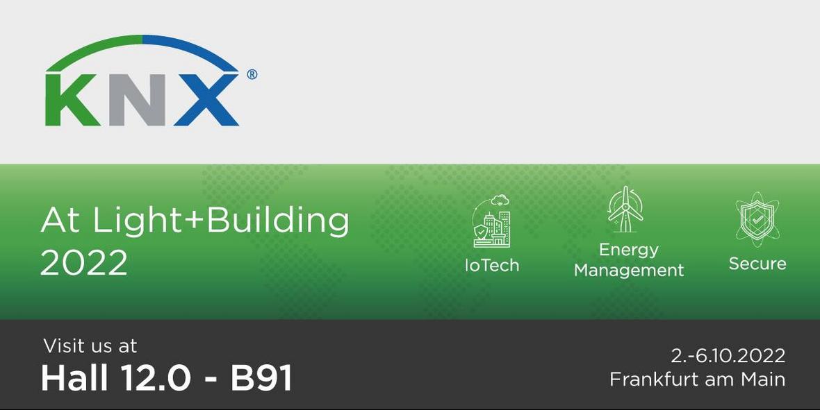 Market-leading KNX innovations for the next 10 years: IoT, Energy Management and Secure presented at Light + Building