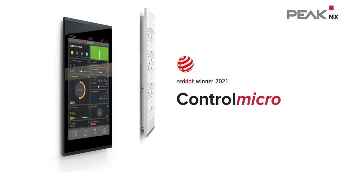PEAKnx bringt prämiertes 8‘‘ KNX-Touch-Panel Controlmicro auf den Markt