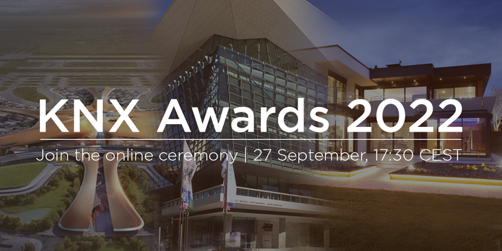 Registrieren Sie sich für die KNX Awards 2022 Veranstaltung und gewinnen Sie Preise