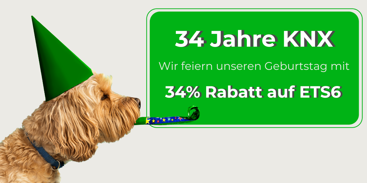 34 Jahre KNX - 34% Rabatt auf ETS6 im September