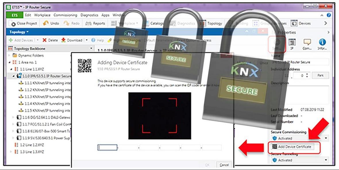 Security: configuring KNX Secure systems in ETS