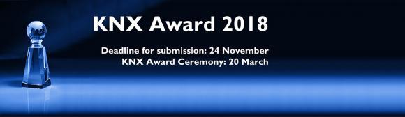 Today is the last chance to apply for the KNX Award 2018!